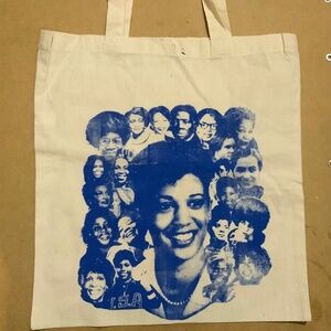 New handmade screen printed legacy tote bag